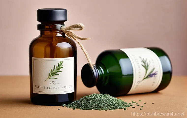 홈메이드 술 아트   디자인 - **Prompt:** A beautifully composed close-up of an elegant, clear glass bottle filled with vibrant, r...